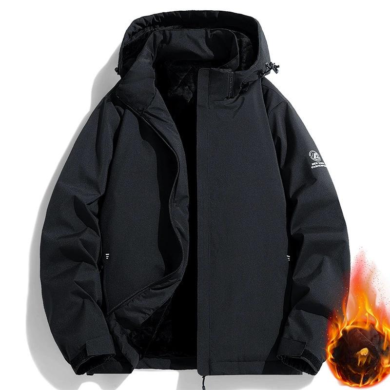 Новая мужская спортивная и повседневная куртка Куртка для осени и зимы, для альпинизма на открытом воздухе, ветрозащитная, модная однотонная и универсальная