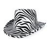 Adjustable Bowler Hat Zebra Tiger Leopard Printed Cosplay Hat Prom Show Halloween Party Hat