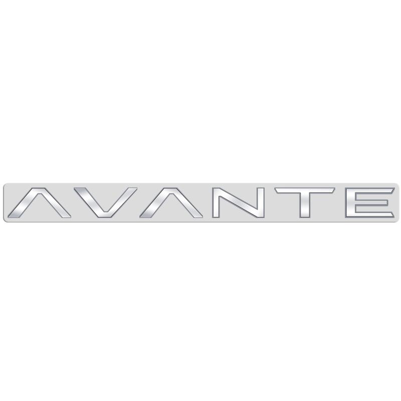 AAWB1 AAPR1 Глянцевый черный совместимый совместимый для AVANTE Металлическая эмблема с буквами 3D наклейки Эмблема багажника Декоративная наклейка Аксессуары для стайлинга автомобиля