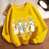 Cute Cat Round-neck Sweatshirt for Children, Fashionable Long-sleeved Casual Sweatshirt for Boys and Girls In Spring and Autumn