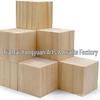 Square Pine Wood Blocks - Solid Wood Loose Beads & DIY Graffiti Building Toys for Kids
