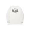 Футболка унисекс с длинным рукавом и заниженной линией плеч с принтом в виде букв Li Ning, цвет белый AHSU211-2