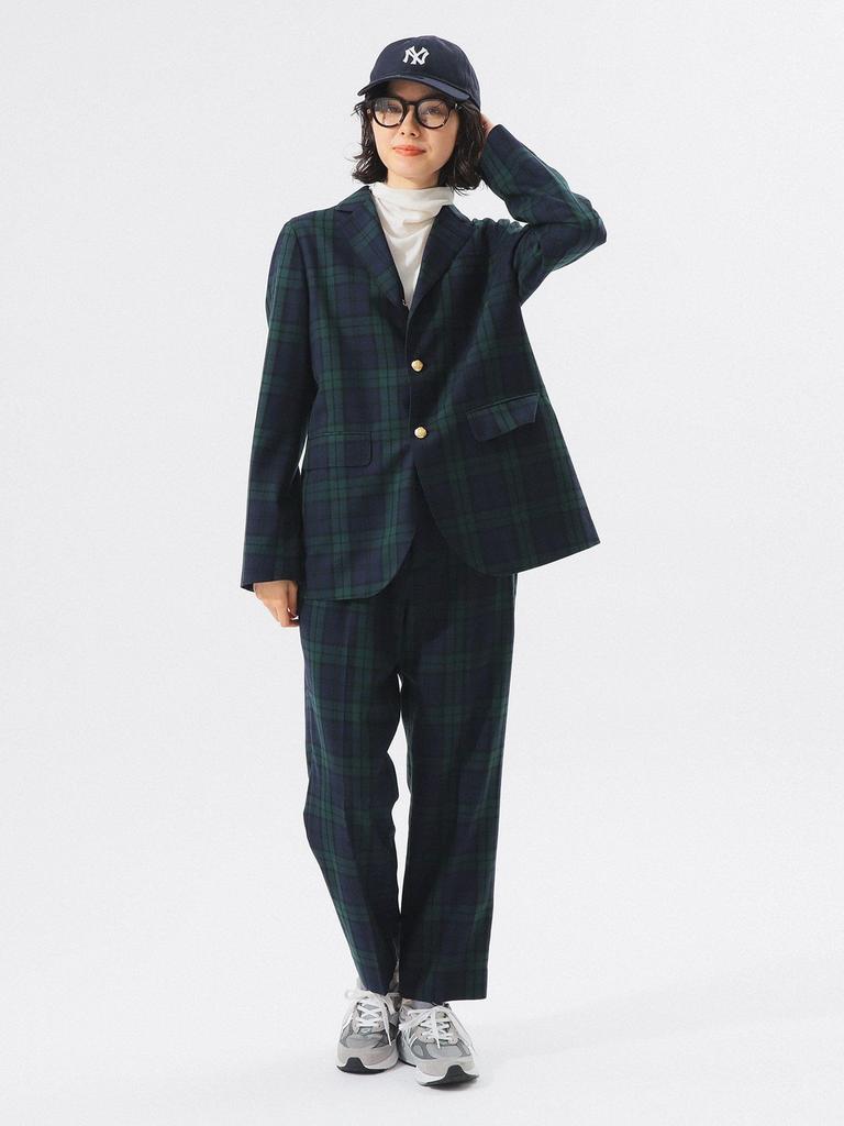 Beams Boy Women's Polyester Wool 3-Button Blazer, Black, Watch, 0, 13160268803