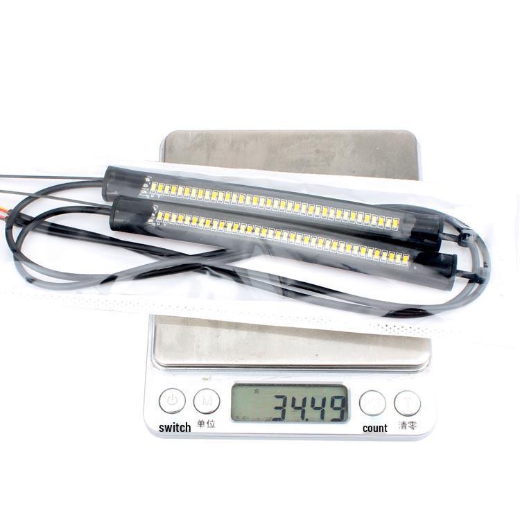 Dual-Color LED Motorcycle Turn Signal & Shock Absorber Light Strip