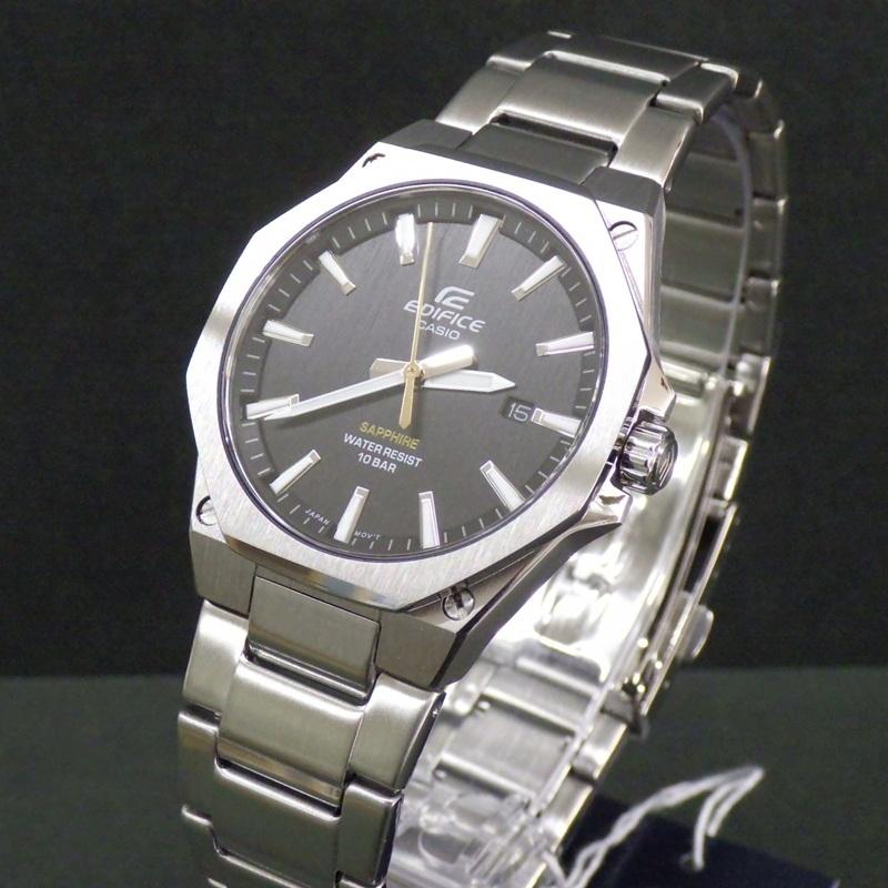 Специальная цена на тонкие кварцевые часы CASIO EDIFICE с черным циферблатом! Мужские EFR-S108DJ-1AJF