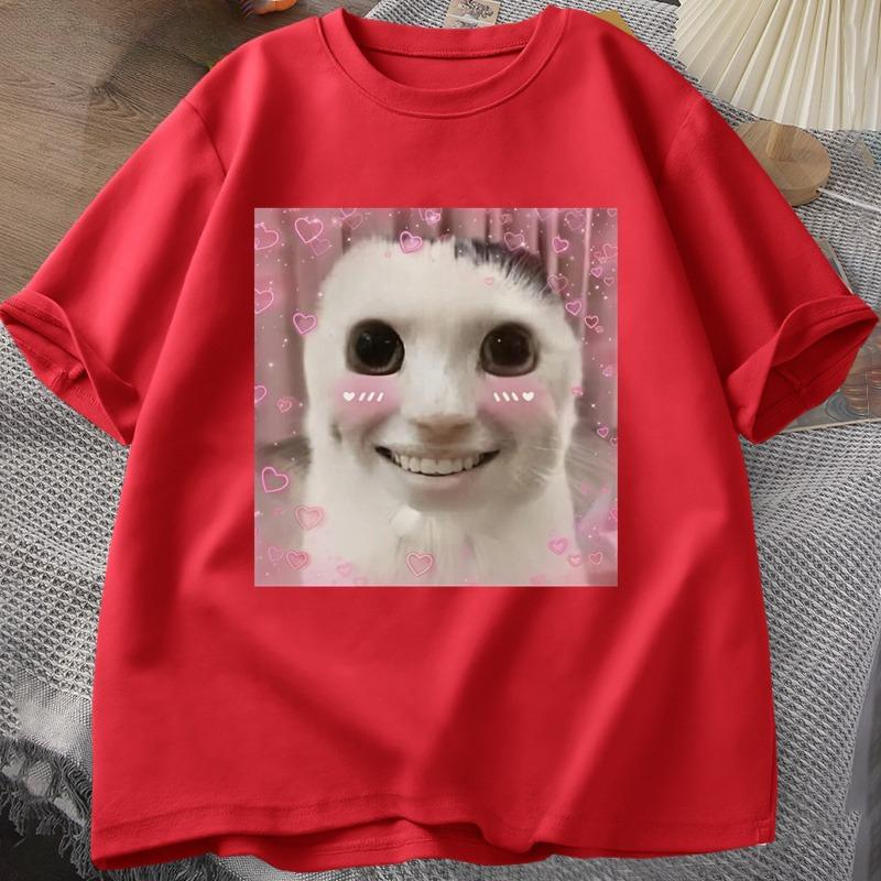 Goofy Ahh Cat T Shirt Meme Dank Cursed Weirdcore Cringey T-Shirts Men Women I Got Too Silly Tshirt Huh Cat Memebn Crying Cat