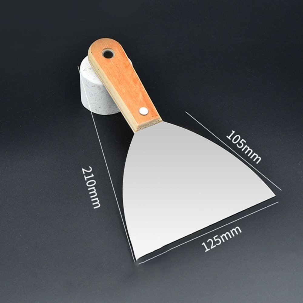 Non-slip Handle Cleaning Scraper Stainless Steel Cleaning Trowel Easy Use Paint Tools Industrial