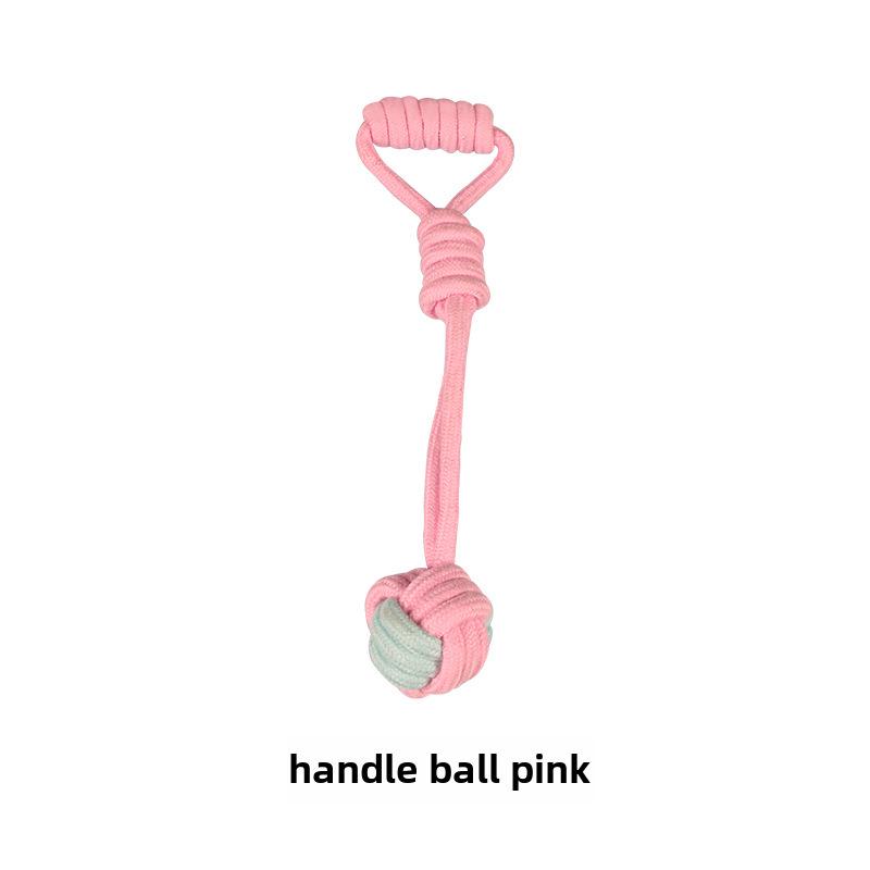 Игрушки для прорезывания зубов у щенков из хлопчатобумажного узелка, устойчивые к жеванию - Основы дрессировки маленьких собак