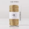 1 мм Металлизированная Пряжа Вязание Крючком 100 м Ручное плетение Проволока Разноцветная DIY Ручная работа Блестящая Золотая Серебряная Шнур Нить