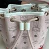 [Pre-Owned] Zoo Series Visetos Color-Block Drawstring Faux Leather Mini Crossbody Bag - Very Good #J84BHT