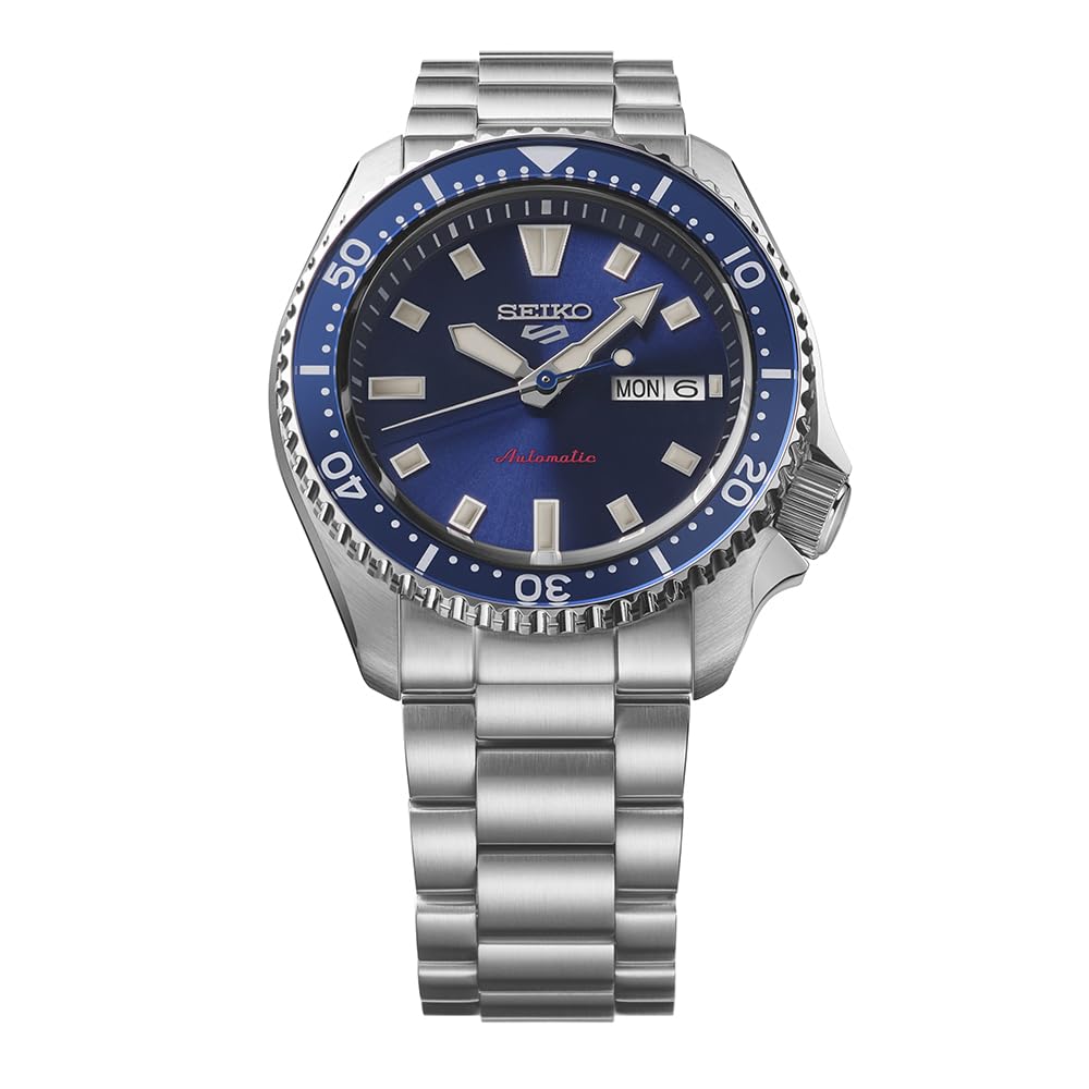5 Sports SBSA303 Механические Автоматические ручные Дата и День Синие Серия SKX Нержавеющая сталь [Seiko Watch] Мужские часы, Японского производства (с обмоткой), Календарь,