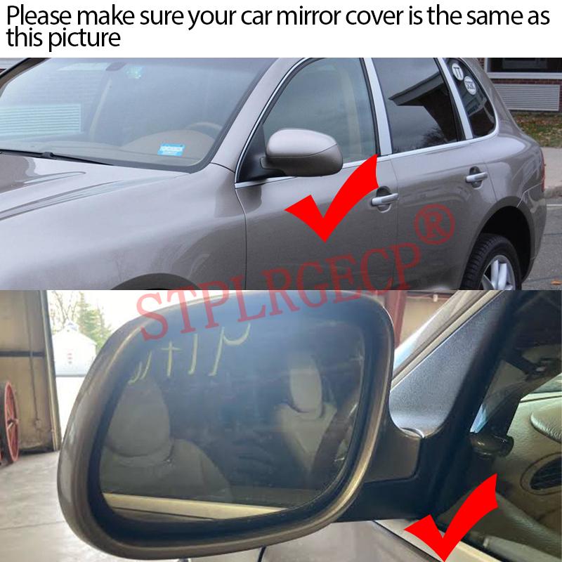 Stplrgecp Passenger Driver Left or Right Door Side Heated Wing Mirror Glass Lens for Porsche Cayenne 955 pre-facelift 2002-2007