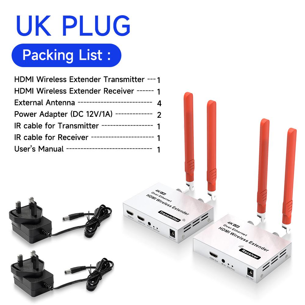 4K Wireless HDMI Extender and Receiver 150M for Screen Projection