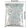 50G Holographic Mixed Hexagonal Nail Glitter Silver Glitter Laser Glitter Thin Film DIY Nail Art Decoration Design