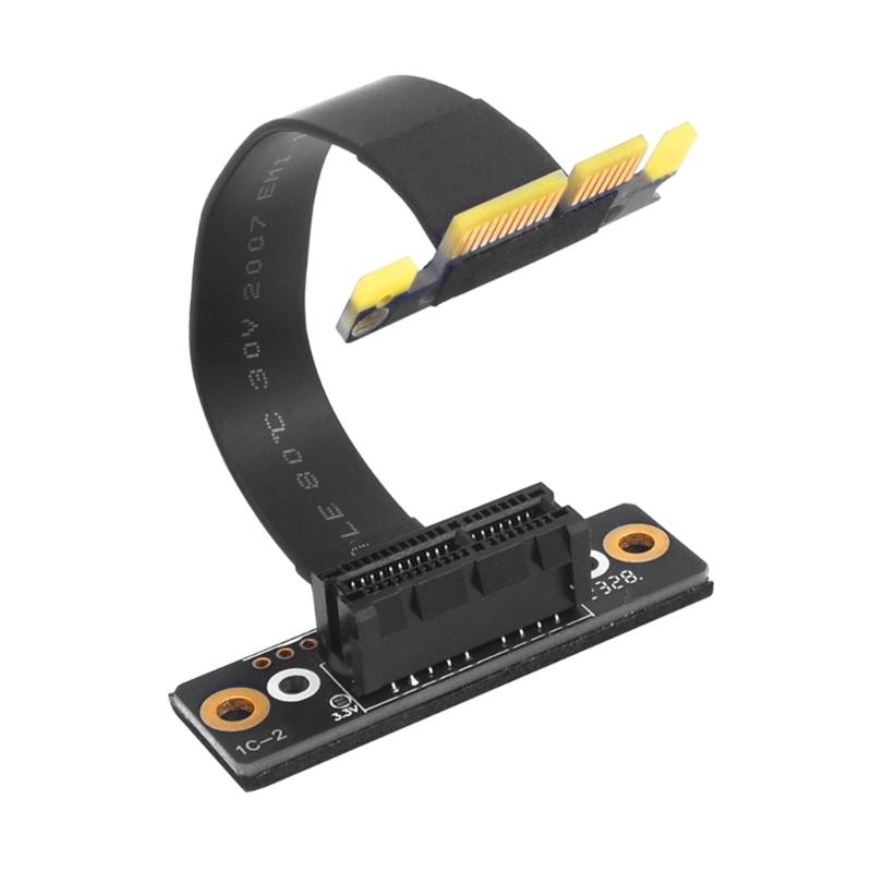 Fast Speed PCIE3.0 1x Extension Cable Supporting Full Bandwidth Data Transfer for Graphics Networking and Sound Cards