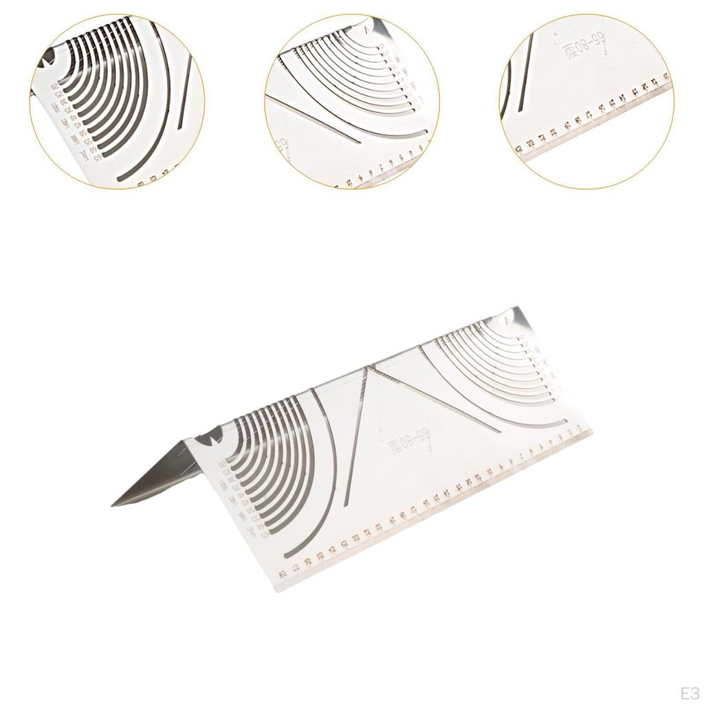 Инструмент для маркировки угловой дуги, измерительная металлическая чертилка, линейка для черчения