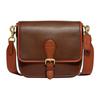 New Frankie Cow Leather Shoulder Bag, Crossbody Bag Trumpets Women's Brown CH768-VIB