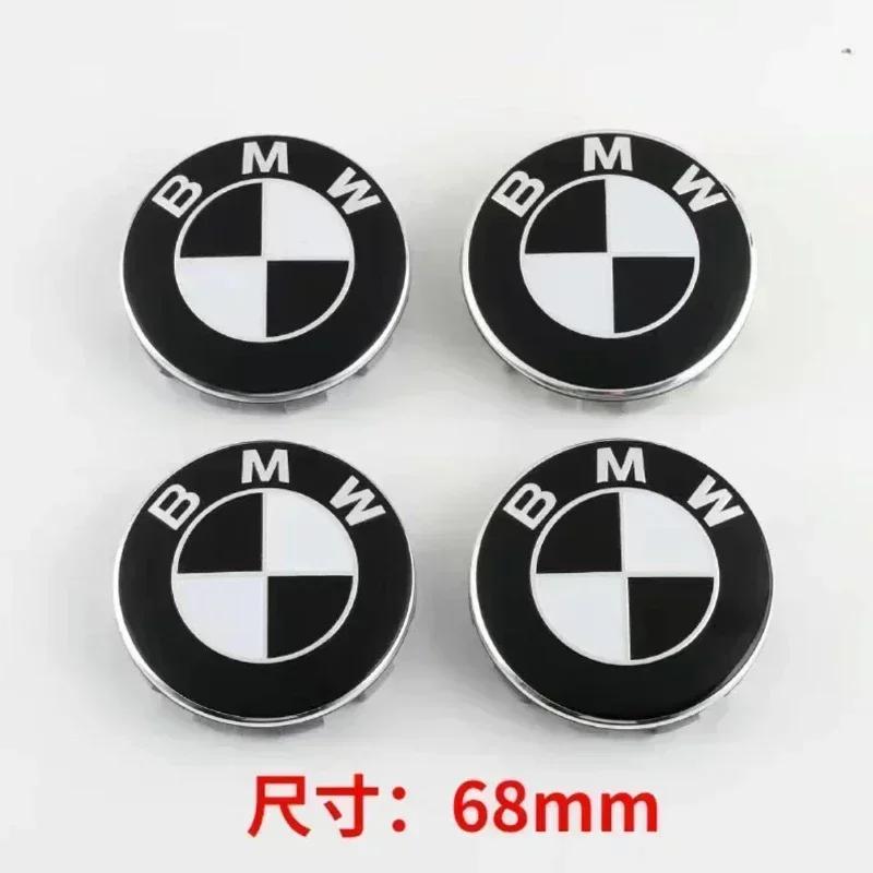 4 шт. 56 мм 68 мм ABS Модный значок BMW Для колпаков ступиц колес BMW Для BMW 3 серии 5 серии E60 E90 F10 F30 E46 E39 X5 E53 E70 E38 Z