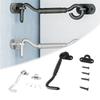 Stainless Steel Cabin Hook Eye Shed Gate Door Latch Holder Window Hook Lock And Eye Latch Lock Shed Gate Lock Hook Hardware