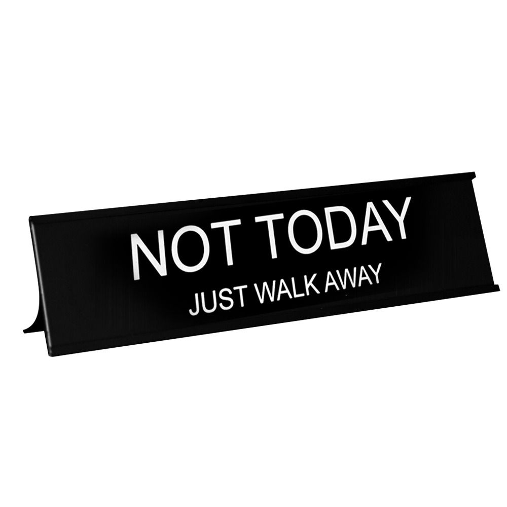 Lightweight Desk Sign Black Seating Sign Funny Seat Cards  Office