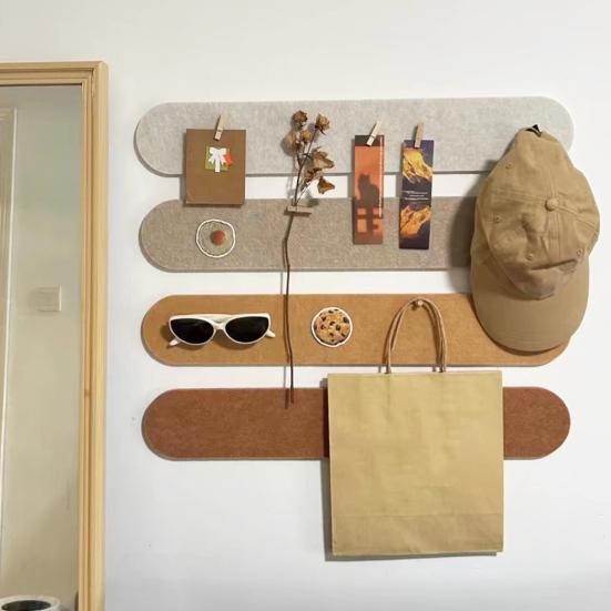 Фетровые полоски-доски для заметок, самоклеящиеся, фетровые доски для объявлений, для наклеивания фотографий, заметок, расписаний, для украшения стен офиса, кухни, спальни