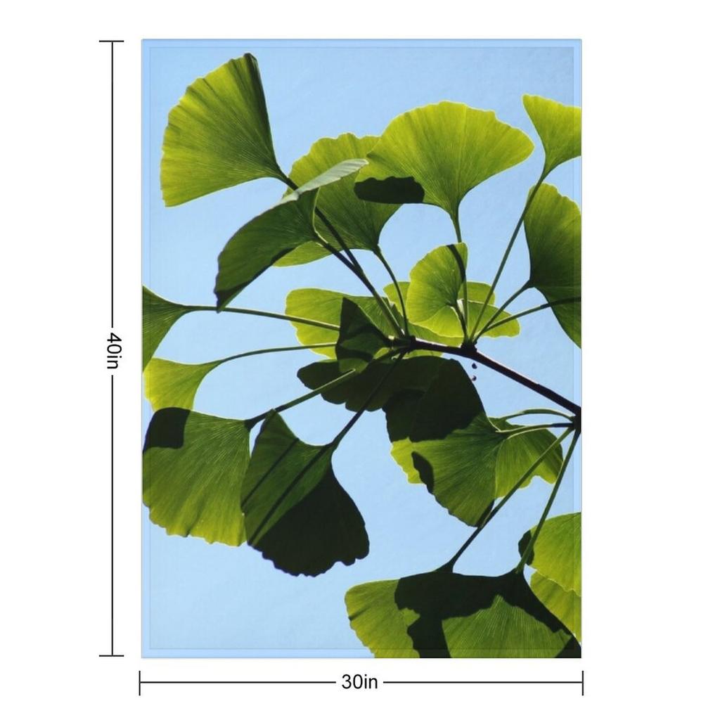 Дерево Гинкго Билоба Плед-накидка На заказ Забавный подарок Детский декоративный плед