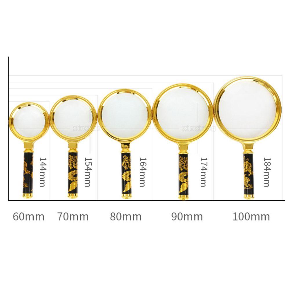 Quality 60/70/80/90/100mm HD Handheld Microscope Magnifying Glass Lens Reading Jewelry Magnifiers