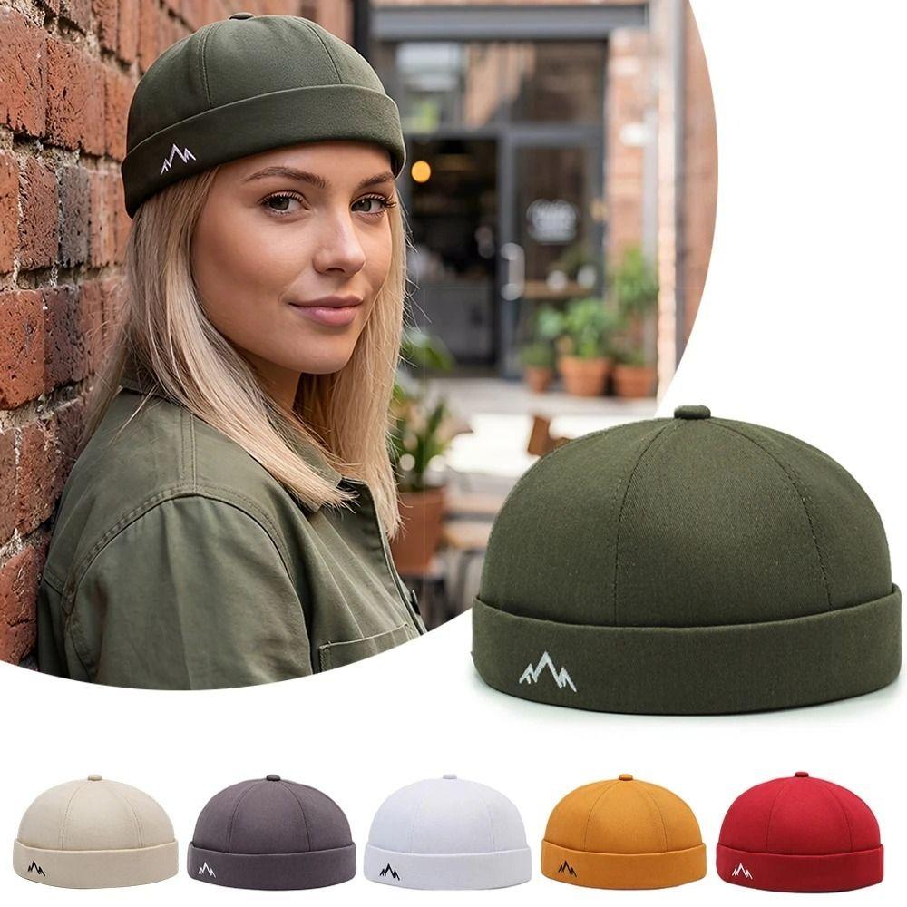 Vintage Dome Melon Cap Hip Hop Brimless Skullies Cap Fashion Beanie Hat Unisex