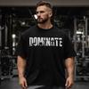 Футболка Dominate Gym Мужская для Тренировок Фитнеса Бодибилдинга Свободная Хлопковая