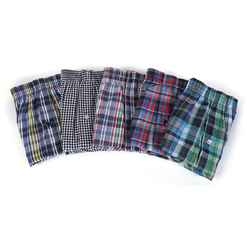 Мужские тканые боксеры нижнее белье хлопковые боксеры мужские пижамные шорты хлопковая ночная одежда для отдыха шорты боксеры шорты мультипак 5 штук