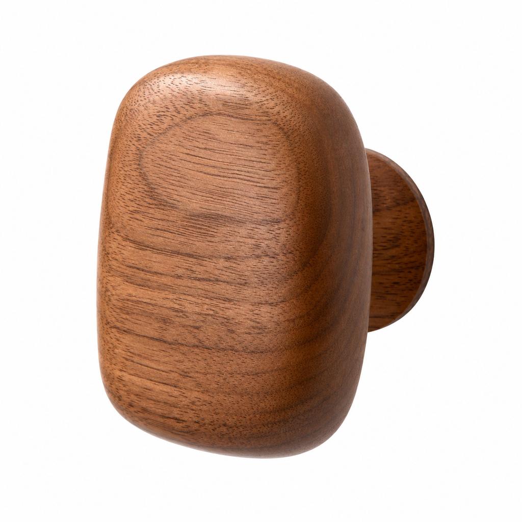 Xiaomi Solid Wood Wall Hooks Pebble Shape Coat Hooks Decorative Wall Mounted Hangers for Clothes Bags Towels Entryway Bedroom Bathroom450000