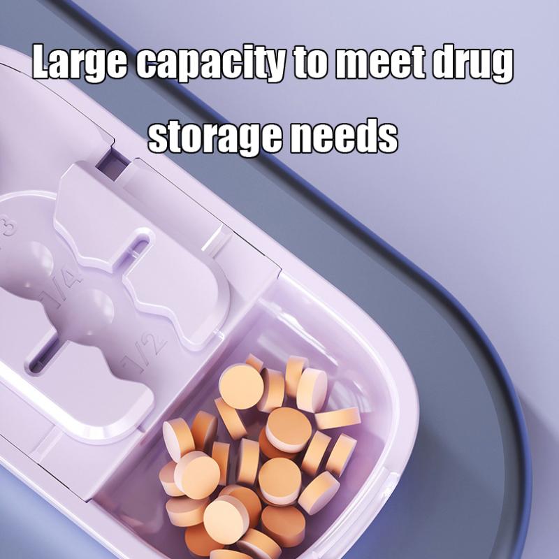 3 в 1 Измельчитель лекарств Точная резка пополам / на треть / на четверть Разделитель лекарств Органайзер Портативный Разделитель таблеток