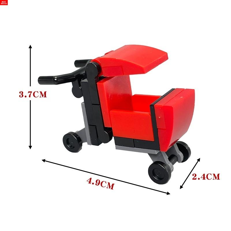 MOC Кубики Детская коляска люлька для младенцев подставка для бутылочки Обучающие Строительные Блоки Игрушки для Детей Девочек Подарок