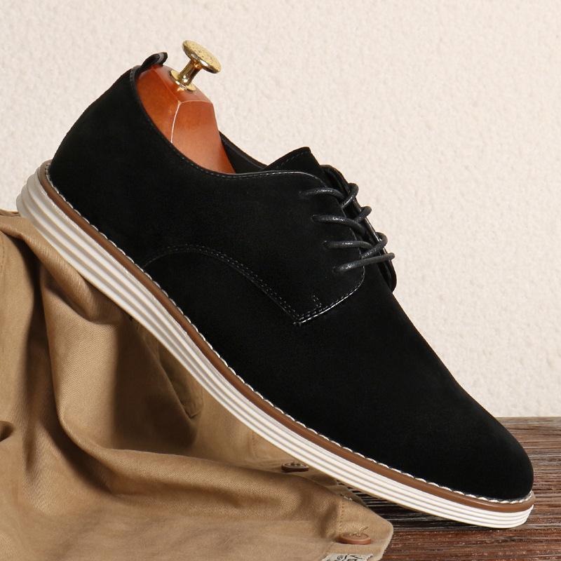 7217 Casual Shoes Lace-up Casual Shoes British Retro Leather Shoes Men's Low-top Board Shoes