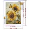 5d DIY Алмазная картина вышивка крестом Подсолнух Бабочка Алмазная вышивка Мозаика Цветок Полный Круглый Дрель Домашний Декор