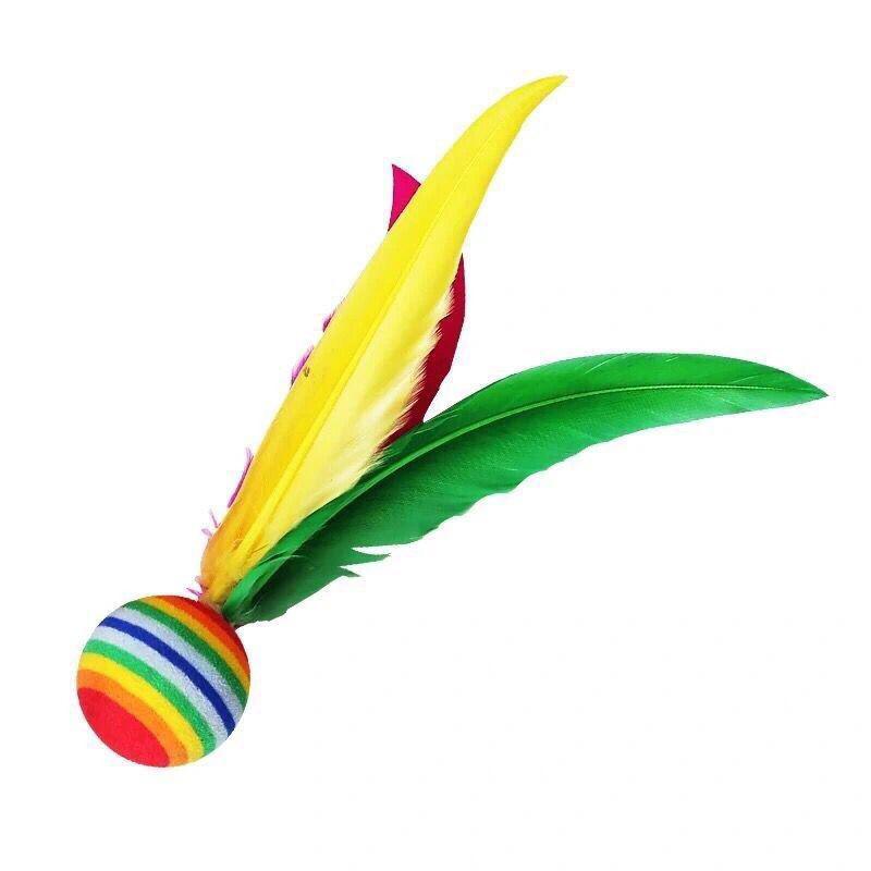 1/5 шт. Разноцветный перьевой волан Китайский Цзяньцзы Удар ногой Колесо Гусиное перо