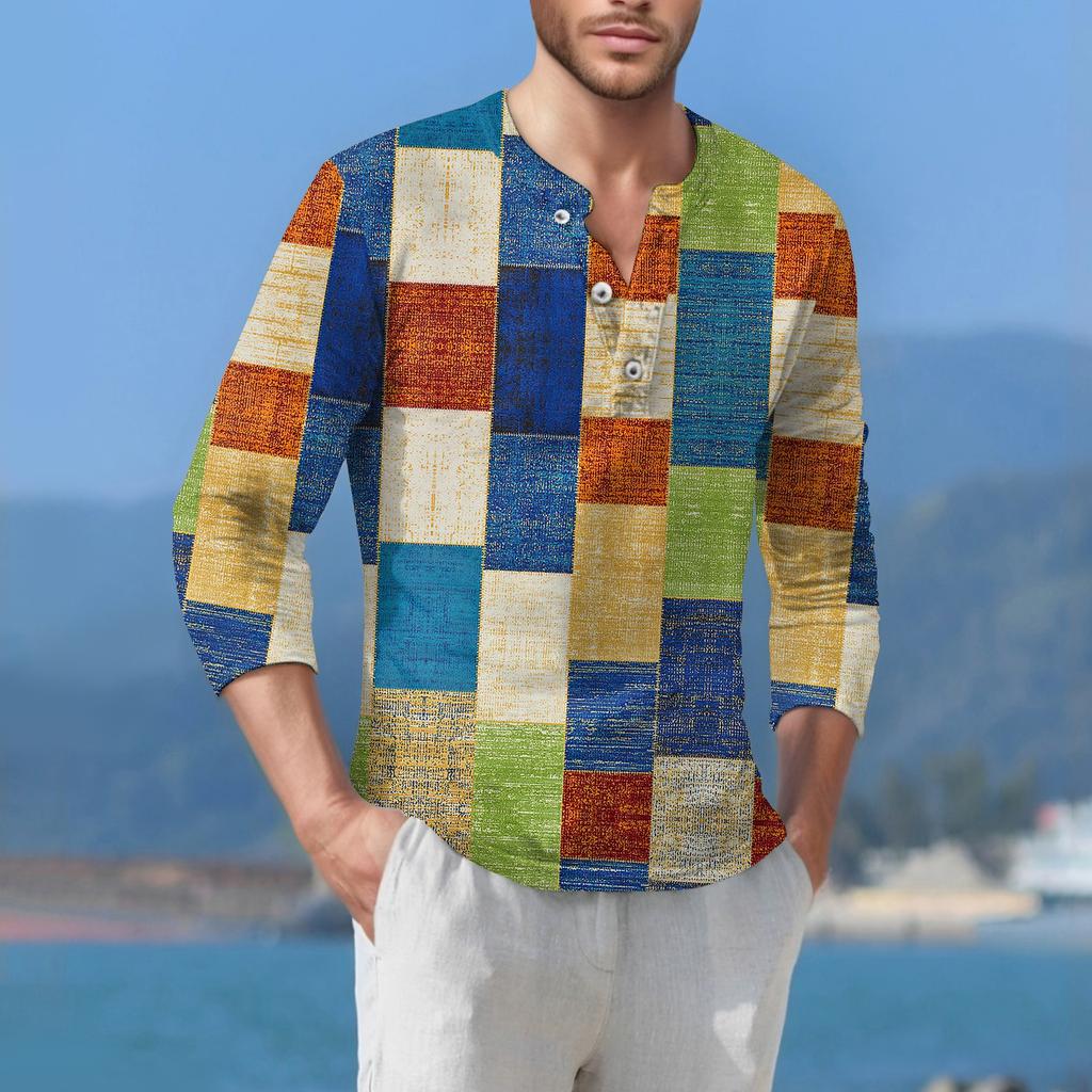 Мужская футболка уличная повседневная мода с длинными рукавами