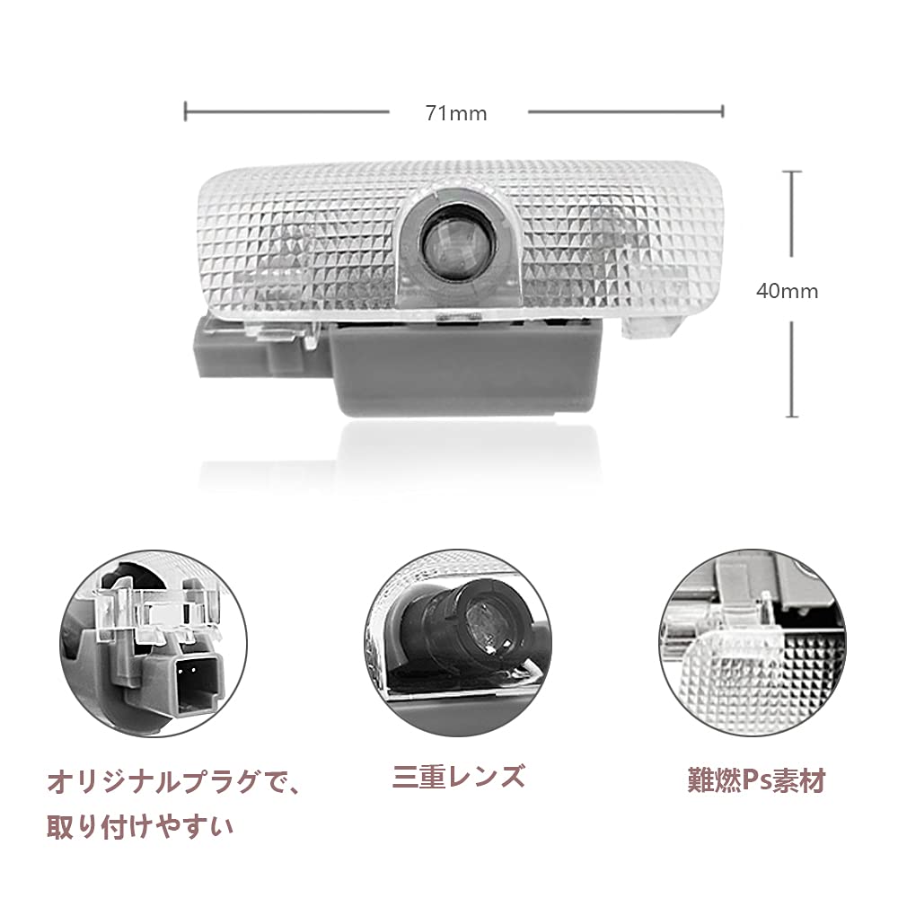 Подсветка салона, Лампа подсветки салона автомобиля, Подсветка салона с логотипом Toyota Land Cruiser серии Rank 300,