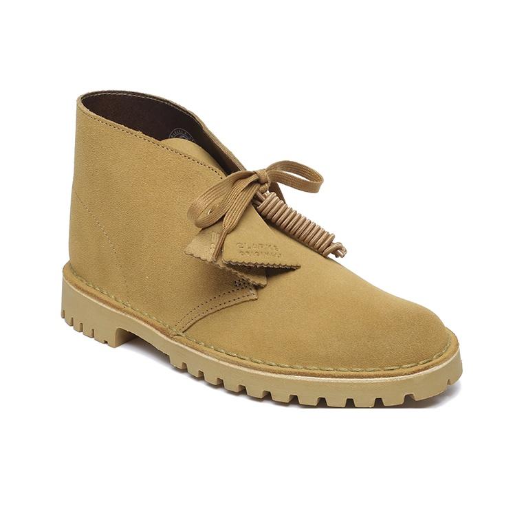 Clarks Desert Rock Классические Винтажные Ботильоны Уличные Сапоги Мужские Сапоги Темно-Желтые 261627037
