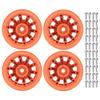 1.9in Wheel Rims RC Beadlock Wheels Rims for Axial SCX10 for Traxxas 1 10 RC Crawler Cars Orange
