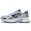New LiNing Cushioning Anti Slip And Wear Resistant Low Top Running Shoes Men's Gray Green