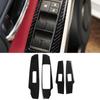 4pcs Car Window Lift Panel Decor Cover Trim Stickers Decal for Lexus IS250 2013- Auto Interior Accessories Carbon Fiber