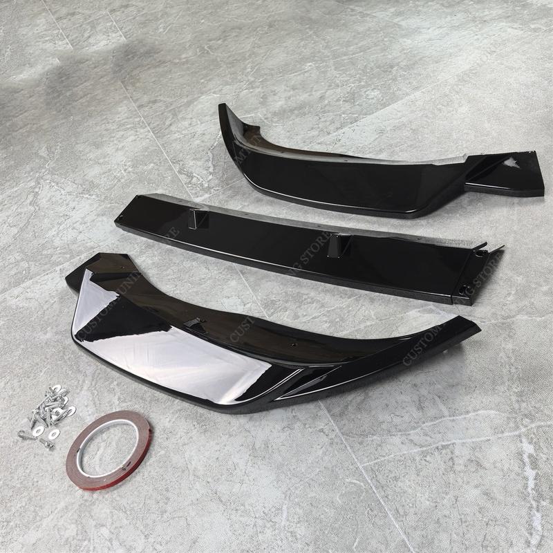 MT Style Front Bumper Splitter Lip Spoiler Diffuser For BMW X3 G01 X4 G02 iX3 G08 M Sport M40i M40d 2021-2024 Bodykits Tuning