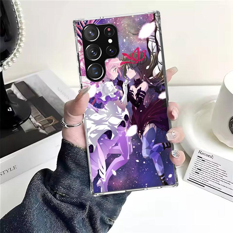 Мягкий чехол для телефона с принтом Мадока Магика для Samsung Galaxy S22 S23 S24 S25 Edge S26 Ultra S20 FE S21 Plus + Fundas Coque Galaxy S20