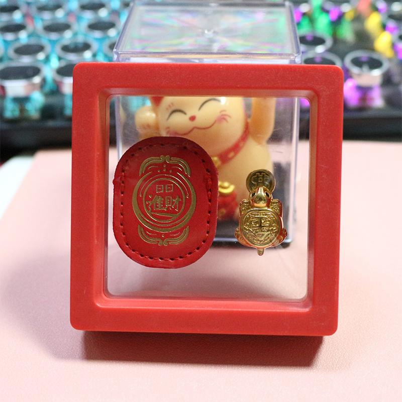 Фэншуй Брелок-талисман в виде счастливой черепахи, Черепаха, приносящая деньги, Декор с надписью "Ежедневное богатство" для долголетия и финансовой стабильности