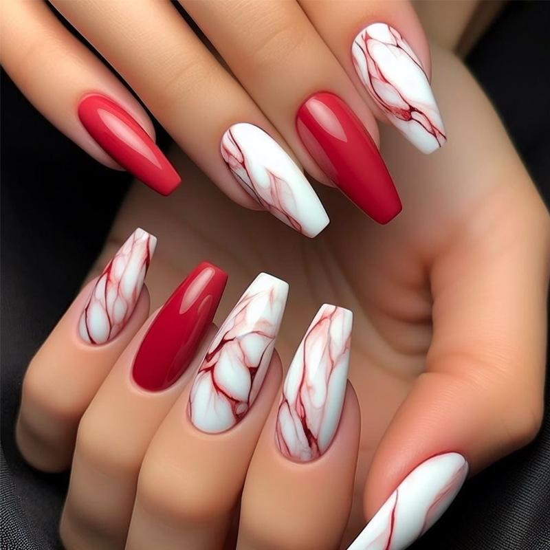 Европейские и американские градиентные персиковые балетные типсы для коротких ногтей