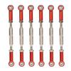 6Pcs 88mm Aluminum Alloy Adjustable Push RodsTurnbuckle Rod Linkage Accessories for RC Car Models
