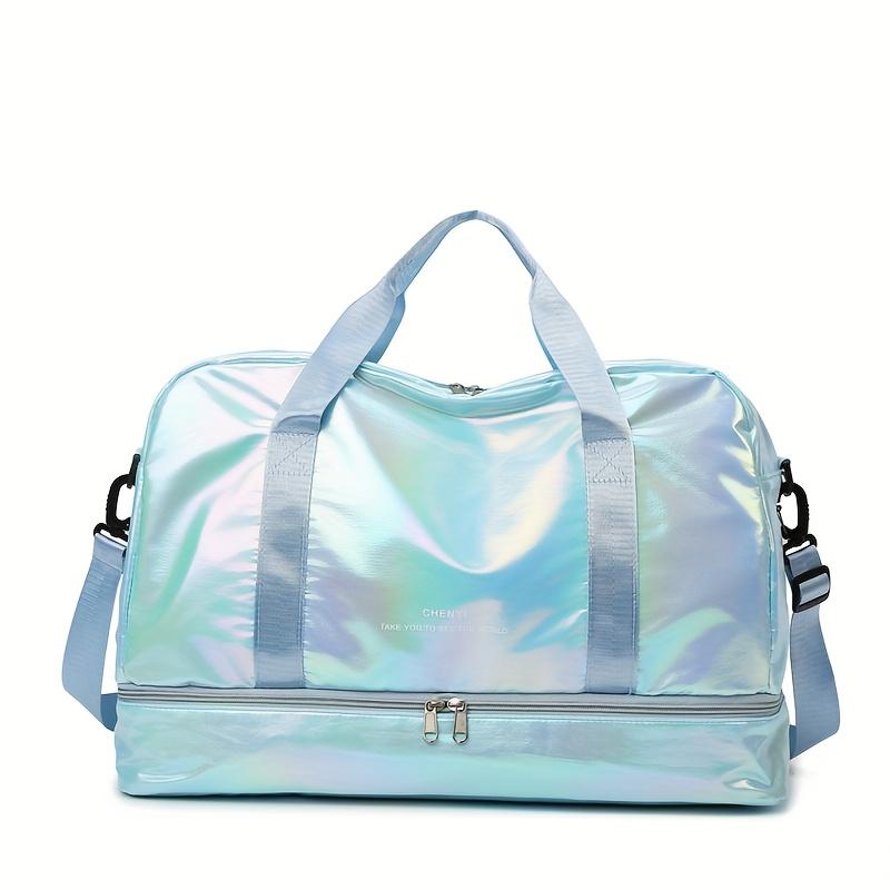 Многофункциональная дорожная сумка-даффл большой вместимости, легкая нейлоновая сумка-тоут для выходных для спортзала, спорта, поездок на ночь