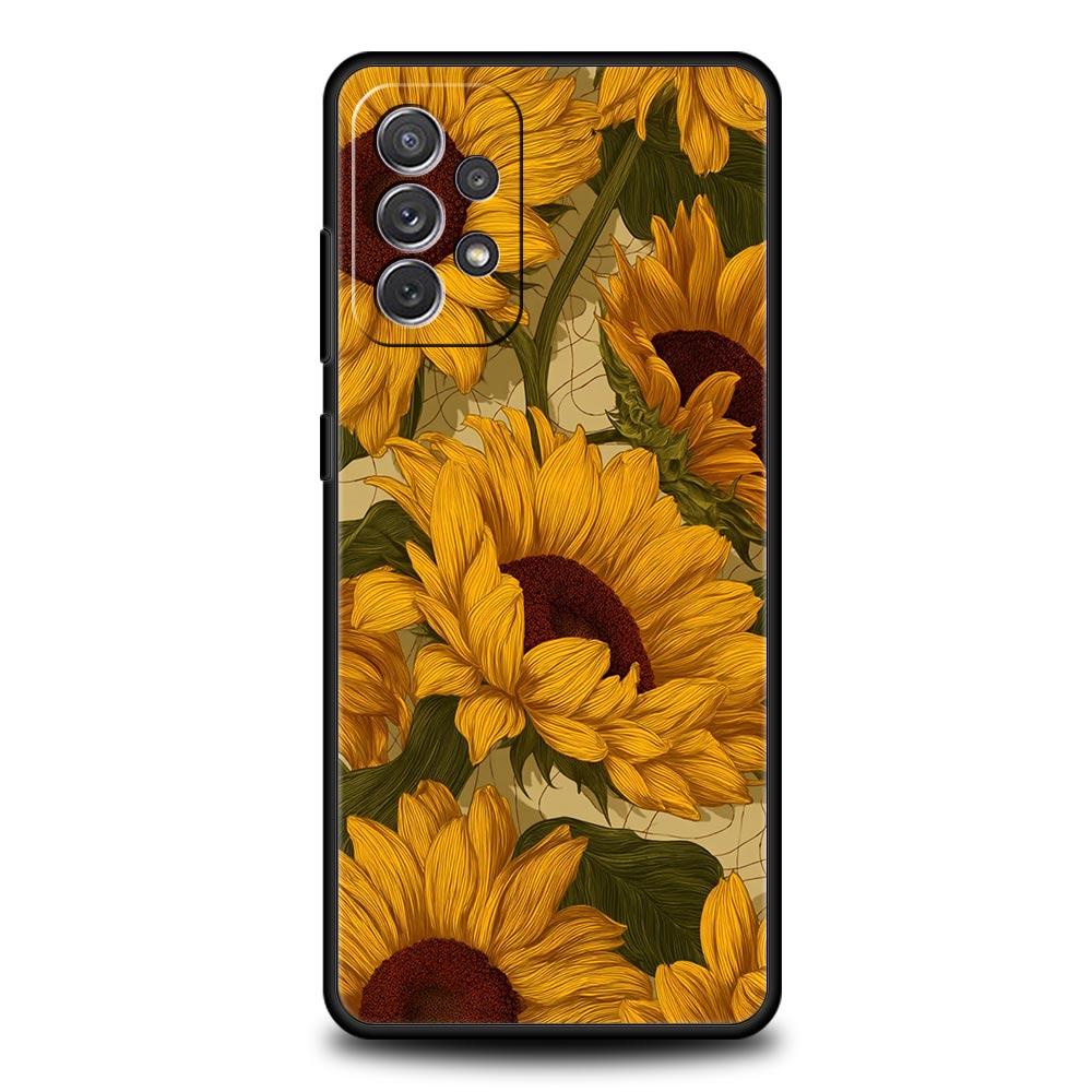 Летний красочный чехол с цветами для Samsung A57 A37 A51 A71 A21S A17 A15 A25 A41 A23 A33 A53 A73 A07 A03S A05S A13 A35 A55 5G