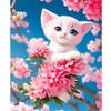 Frame Painting By Numbers For Adults Cat And Pink Flowers Picture By Numbers Starter Kits Handwork For Home Wall Art Diy Gift 40x50